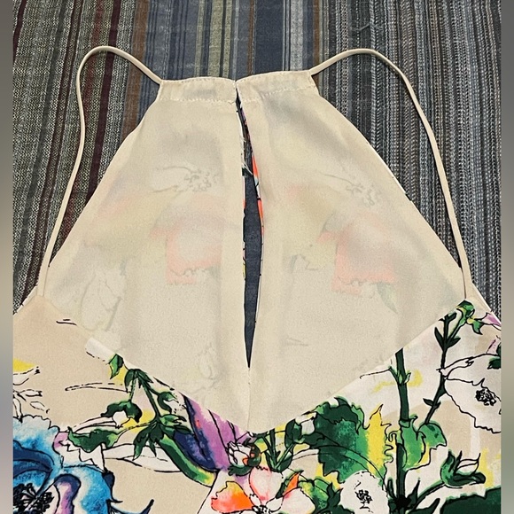 EXPRESS Reversible Floral Blouse Tank Top - Picture 3 of 7